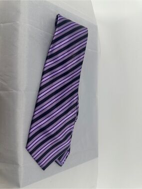 Stefano Ricci purple striped silk tie